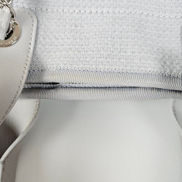 Chanel Small NM Deauville Canvas Tote Gris / Gray - Picture 5 of 14